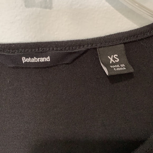 Betabrand Sweatshirt Dress Women's Size XS Black - Picture 5 of 8